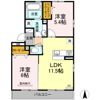 D-room花梨 C棟の間取り画像