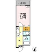 modern palazzo文教東の間取り画像