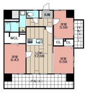 THE SQUARE Glory Residenceの間取り画像