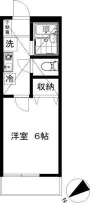 キャンパスコートの間取り画像