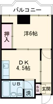 シャトー三和Ⅲ号館の間取り画像