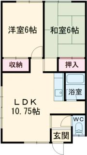 コーポ学の間取り画像