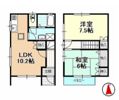 テラスハウスことぶき Bの間取り画像