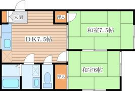 コーポアオバの間取り画像