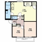 ディアス門池 Bの間取り画像