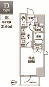 レジディア中延Ⅱの間取り画像
