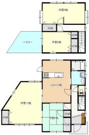 福田町戸建の間取り画像