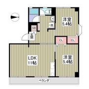 佳月マンションの間取り画像