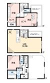 世田谷区三軒茶屋戸建の間取り画像