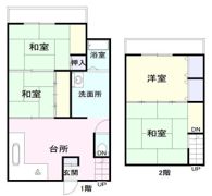 平成1丁目戸建ての間取り画像