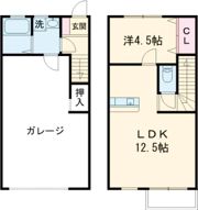 270ガレージの間取り画像