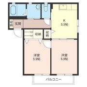 サン フラワーBの間取り画像