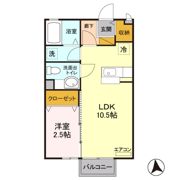 リビングタウン入間川 Bの間取り画像