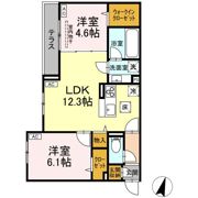 Asset-Court八坂の間取り画像