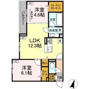 Asset-Court八坂の間取り画像