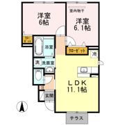 マイ ローズコートⅡの間取り画像