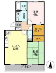 ベイサージュ富の原 A棟の間取り画像