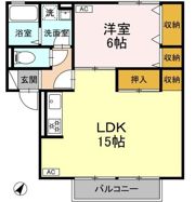 セジュールTOJIKIの間取り画像