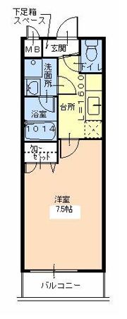 フジパレス ヴィオレの間取り画像