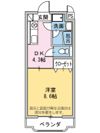 リヴィエールHANAの間取り画像