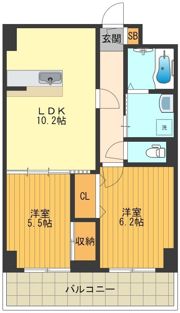 アクロス立川Ⅰの間取り画像
