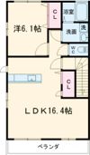 プレイス緑ヶ丘の間取り画像