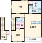 ベルリード矢野東の間取り画像
