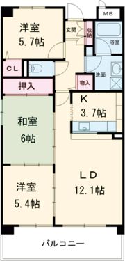 メゾン錦の間取り画像