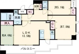 プレジール三ノ宮の間取り画像