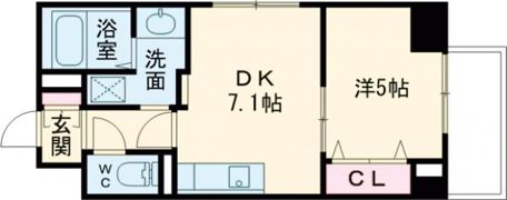 ジュネス北野の間取り画像