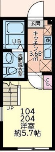 ブリックコート八王子の間取り画像