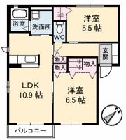 メゾンスカイヒルズ A棟の間取り画像