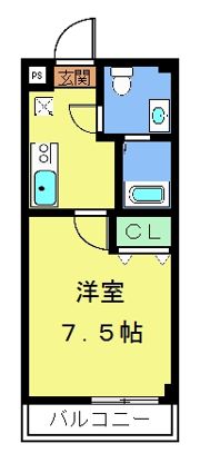 フラッティ円町北の間取り画像