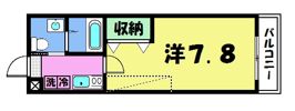 フラッティ衣笠の間取り画像