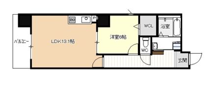 ディアコート千早の間取り画像