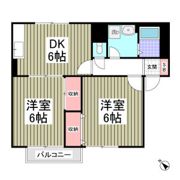 ユーハイツB棟の間取り画像