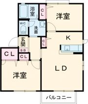 エクシードアネックス B棟の間取り画像