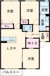 ウエストヒルズ A棟の間取り画像