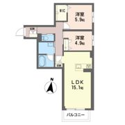 ベレオ川越の間取り画像