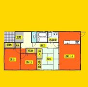 小川貸家の間取り画像
