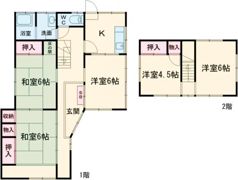 大原五区一戸建の間取り画像