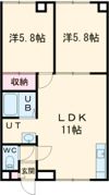ハイデンス石井の間取り画像