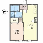 AXISHIRATA Bの間取り画像