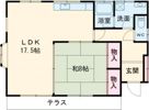 秋川コーポの間取り画像