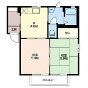 シェル上池田 Aの間取り画像