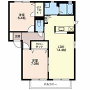 MastTown三本柳Ⅲ Aの間取り画像