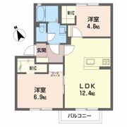ディアスニューコスモス Aの間取り画像