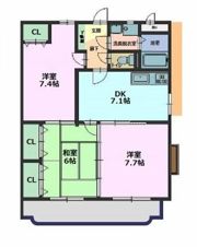 コスモス Aの間取り画像