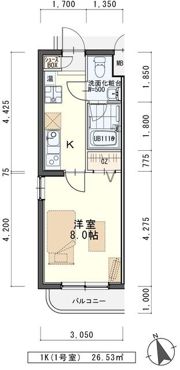 プラセール高橋の間取り画像