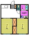 サンライズDの間取り画像
